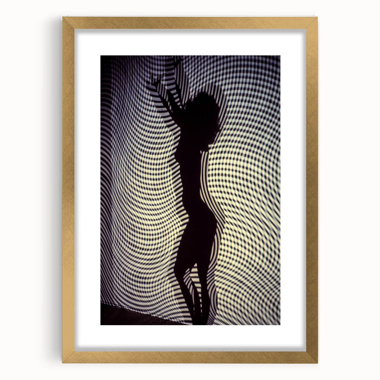 Patterned Rhythm – Emotive Silhouette Wall Art with Optical Vibes