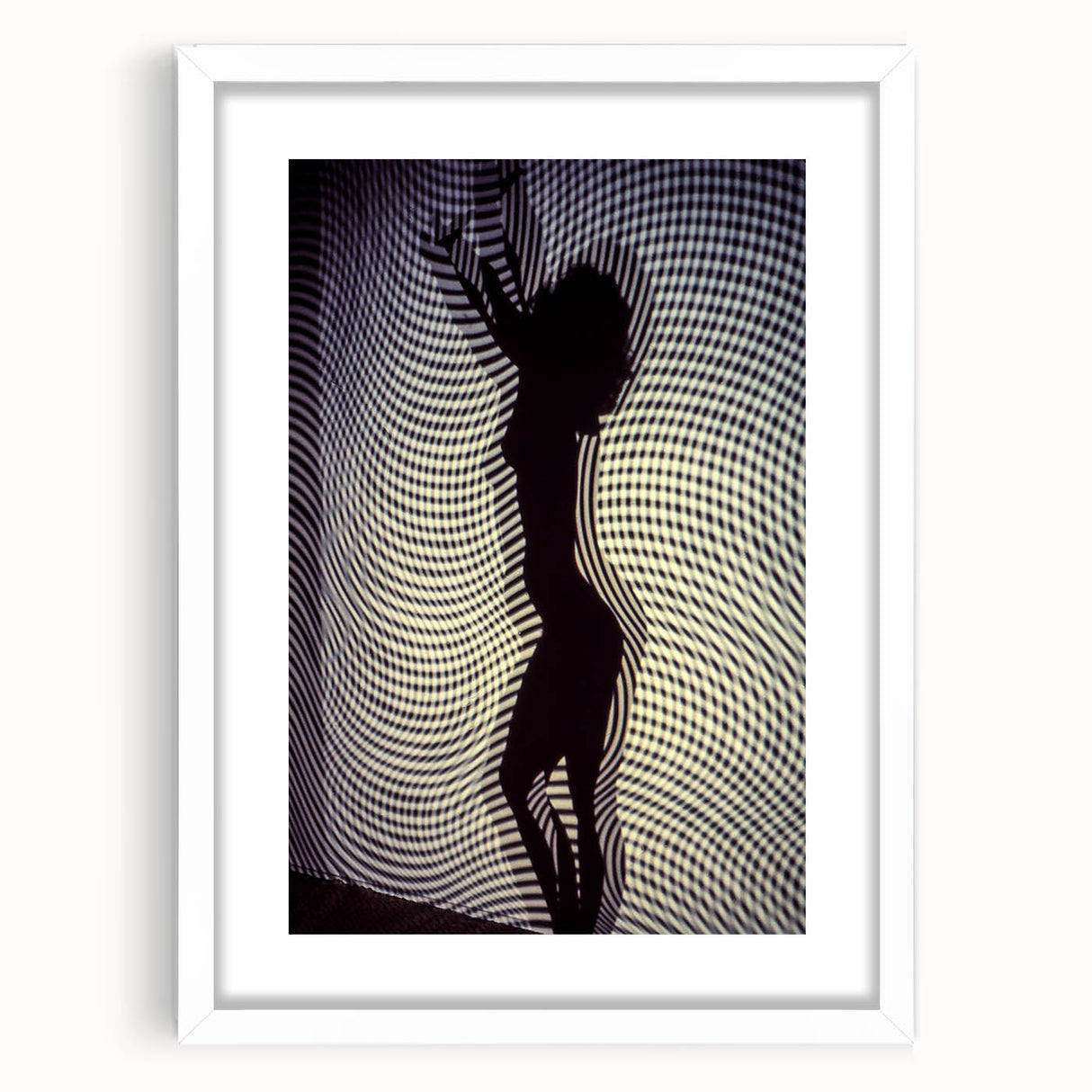 Patterned Rhythm – Emotive Silhouette Wall Art with Optical Vibes
