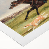 Romanticism Art: "Foxhunting: Encouraging Hounds" by J.F. Herring