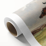 Romanticism Art: "Foxhunting: Encouraging Hounds" by J.F. Herring