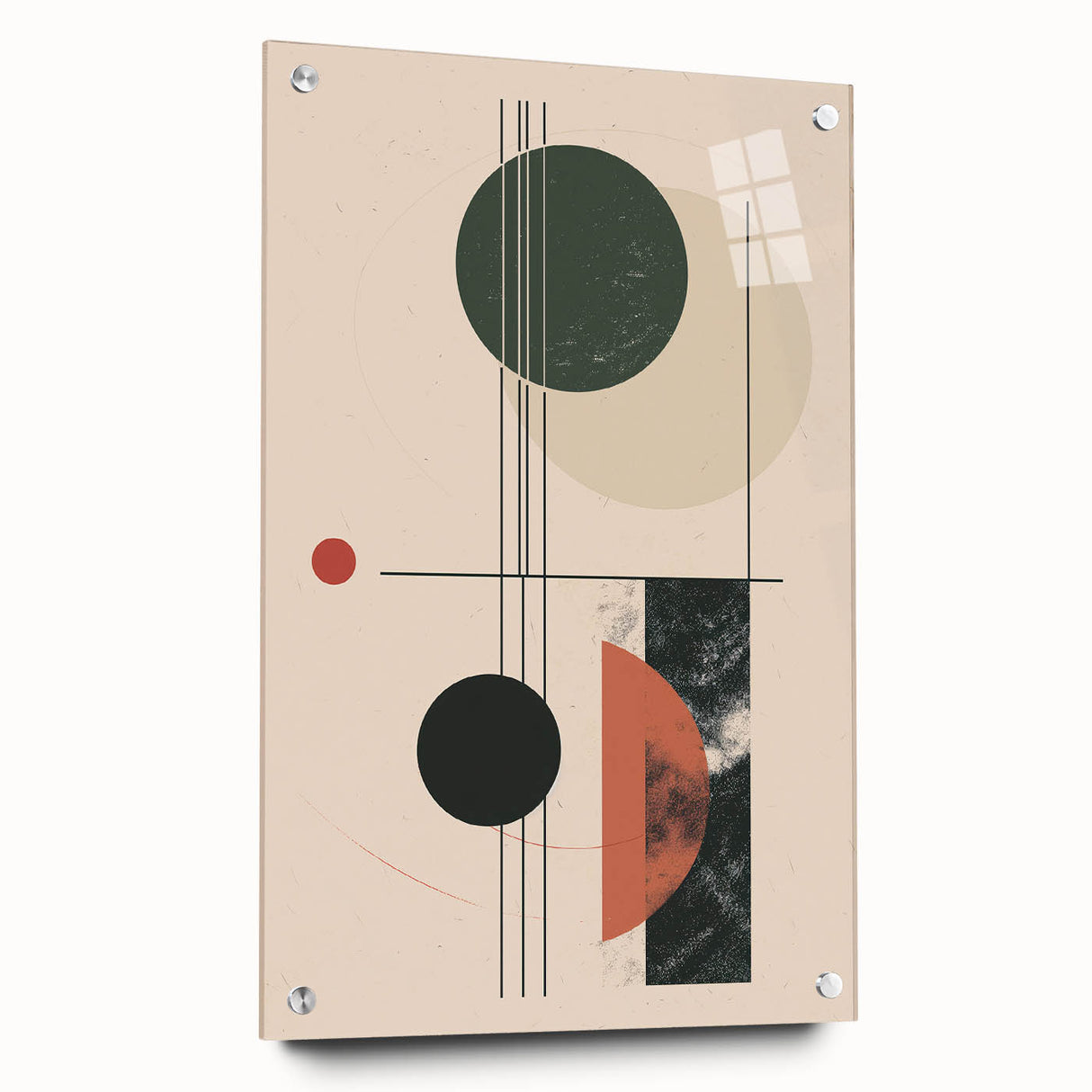 Acrylic Dining Room Artwork – Geometric Abstract Wall Art