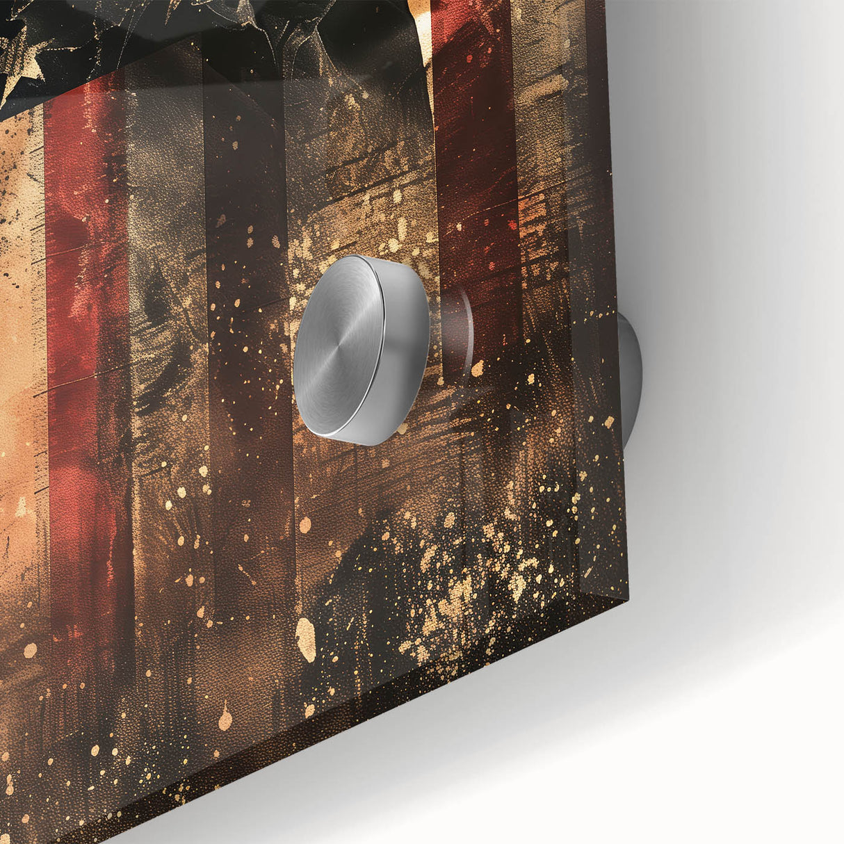 Rustic Cowboy & USA Flag - Patriotic Wall Art for Independence Day