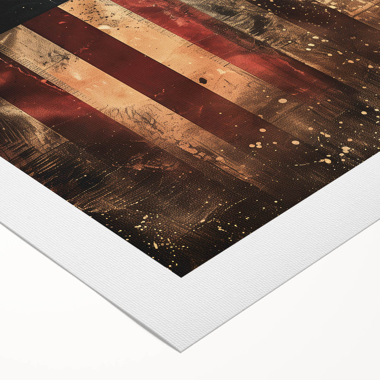 Rustic Cowboy & USA Flag - Patriotic Wall Art for Independence Day