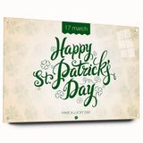 Happy St. Patrick’s Day - Irish Shamrock Wall Art