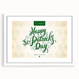 Happy St. Patrick’s Day - Irish Shamrock Wall Art
