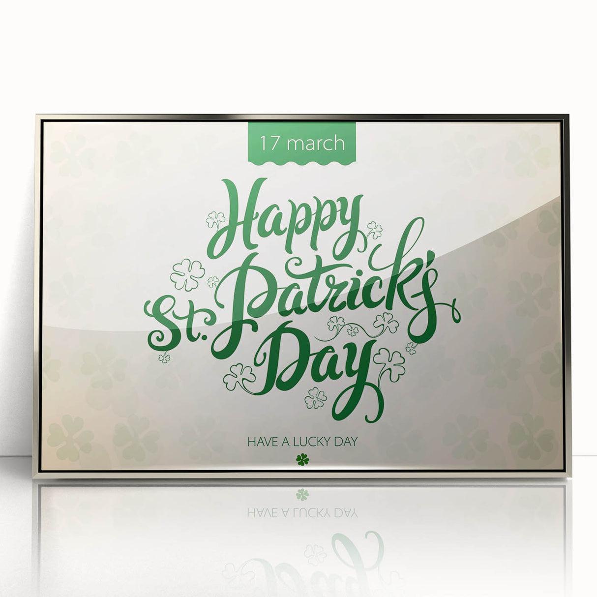 Happy St. Patrick’s Day - Irish Shamrock Wall Art