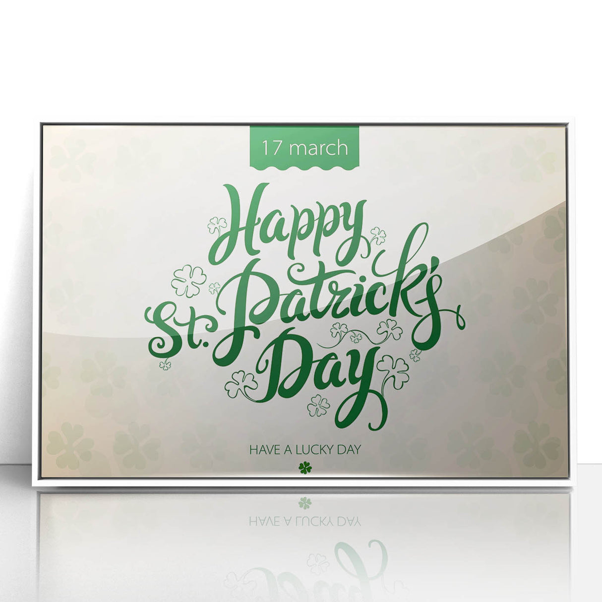 Happy St. Patrick’s Day - Irish Shamrock Wall Art