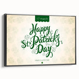 Happy St. Patrick’s Day - Irish Shamrock Wall Art