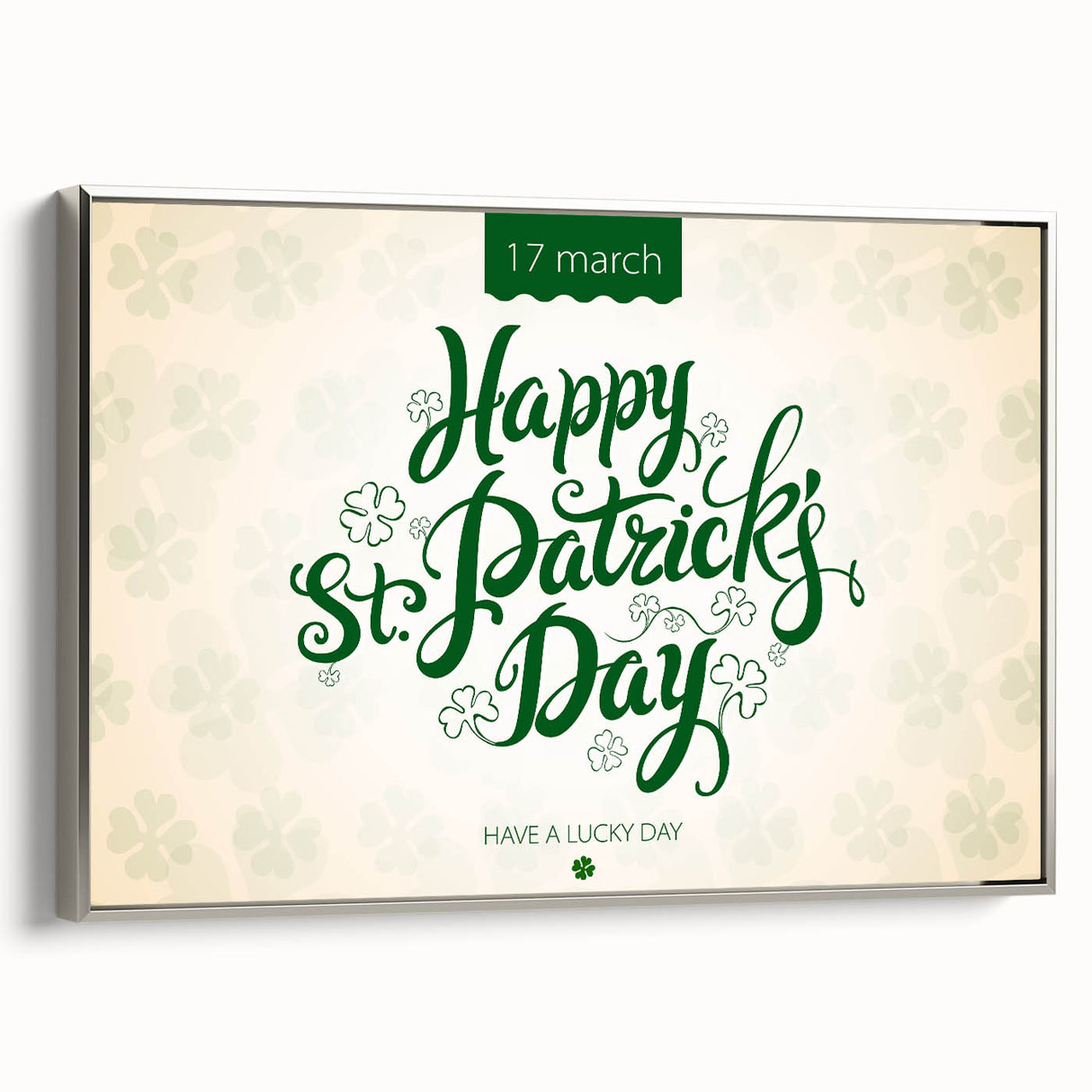 Happy St. Patrick’s Day - Irish Shamrock Wall Art