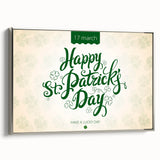 Happy St. Patrick’s Day - Irish Shamrock Wall Art