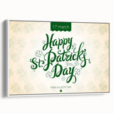 Happy St. Patrick’s Day - Irish Shamrock Wall Art