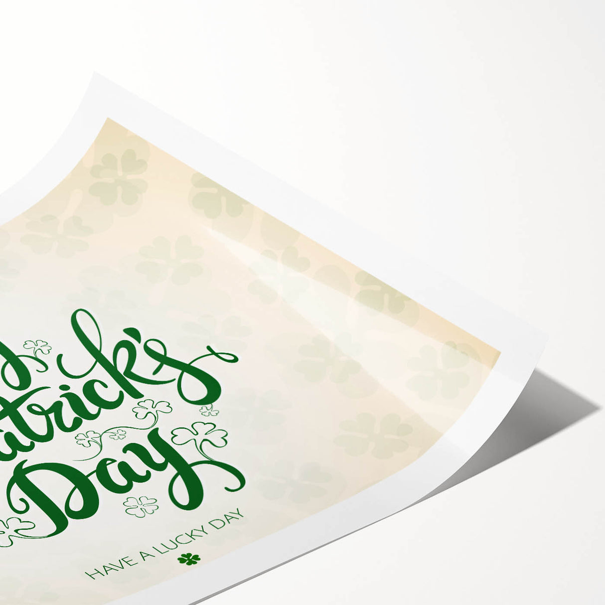 Happy St. Patrick’s Day - Irish Shamrock Wall Art