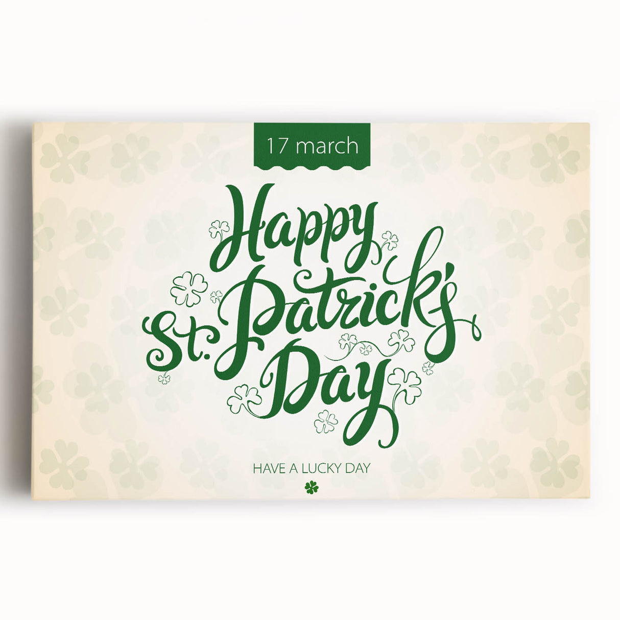 Happy St. Patrick’s Day - Irish Shamrock Wall Art