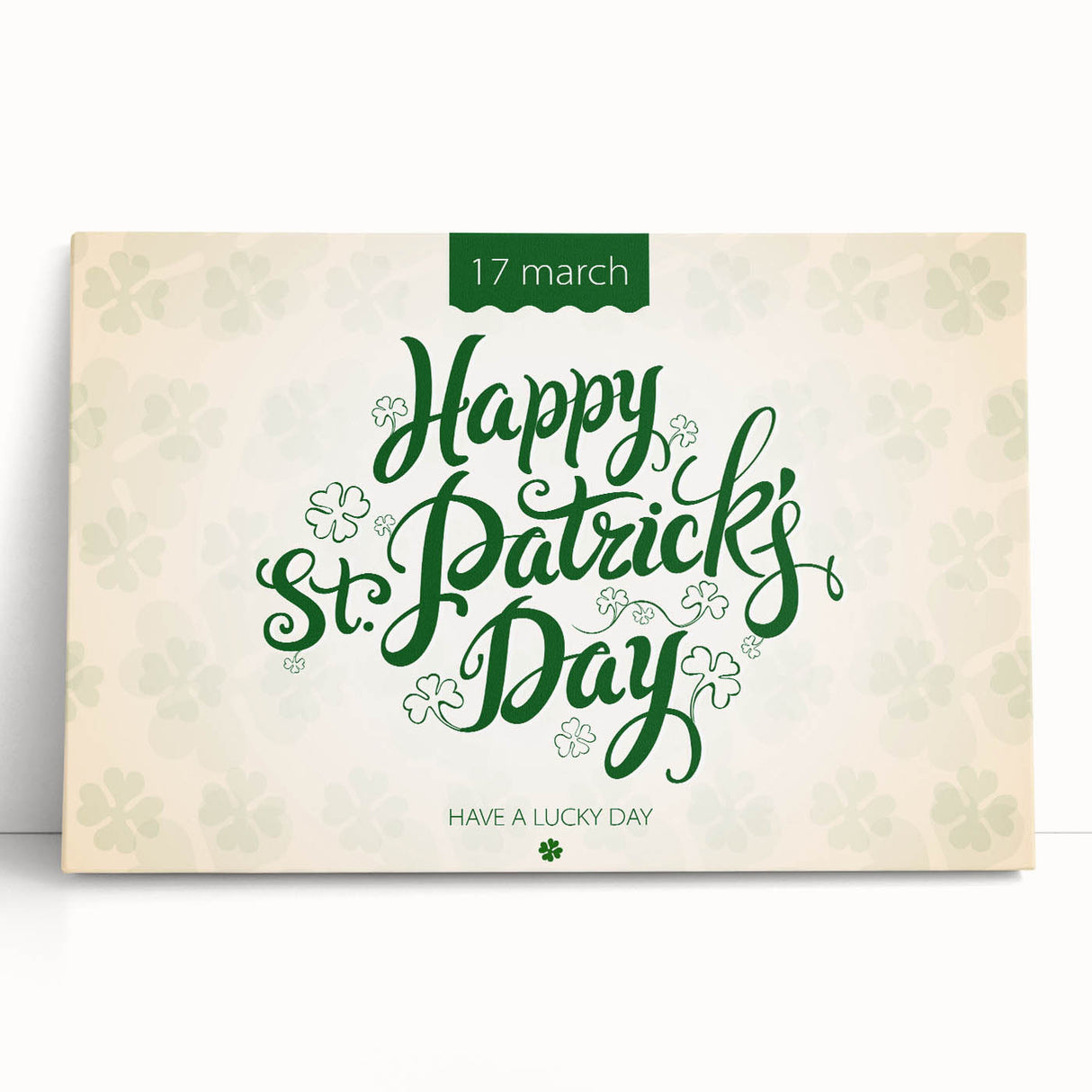 Happy St. Patrick’s Day - Irish Shamrock Wall Art