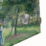 Apple Trees in Éragny, Sunny Morning - Idyllic Landscape by Camille Pissarro