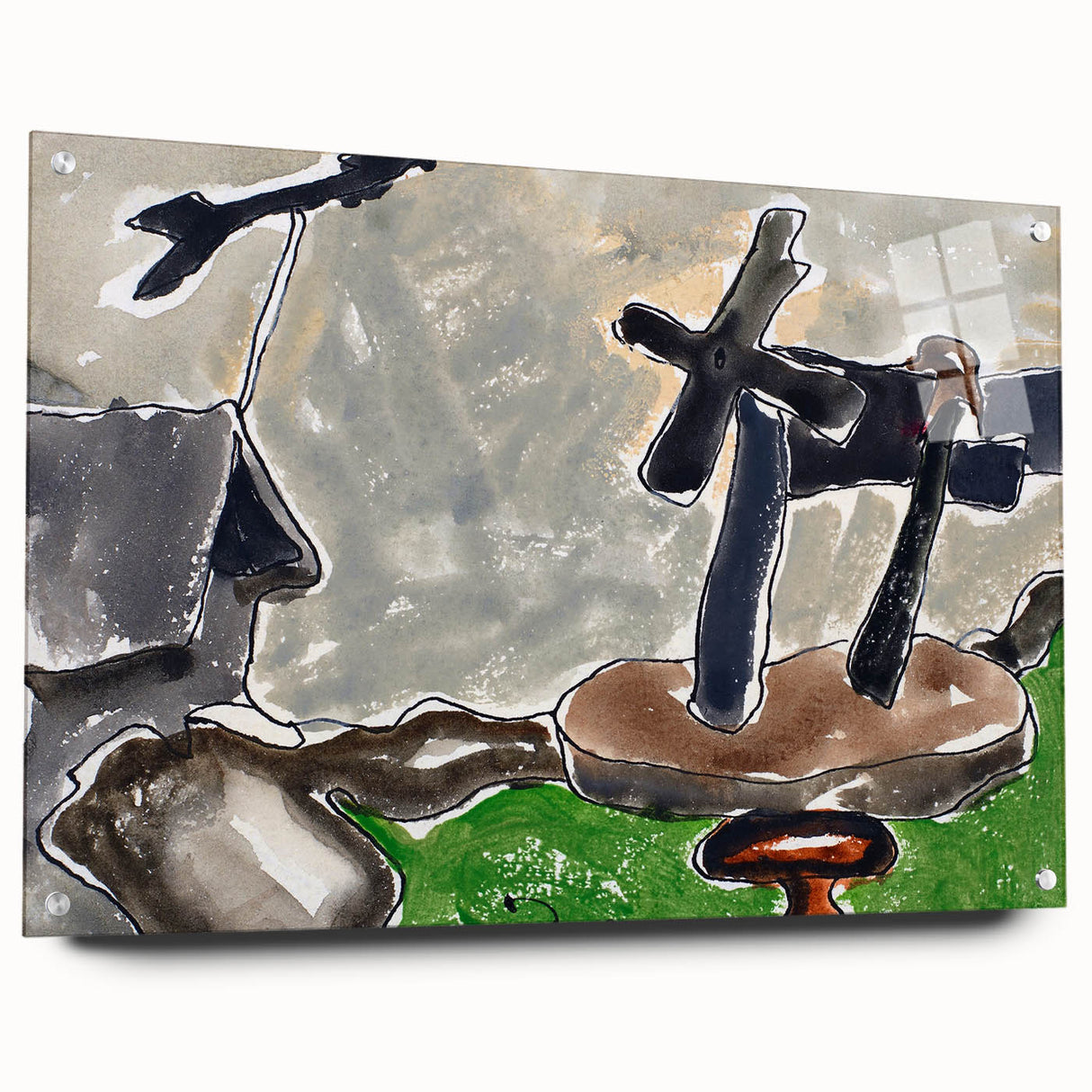 Modern Abstract Landscape - Art Print of Weather Vane by Arthur Dove