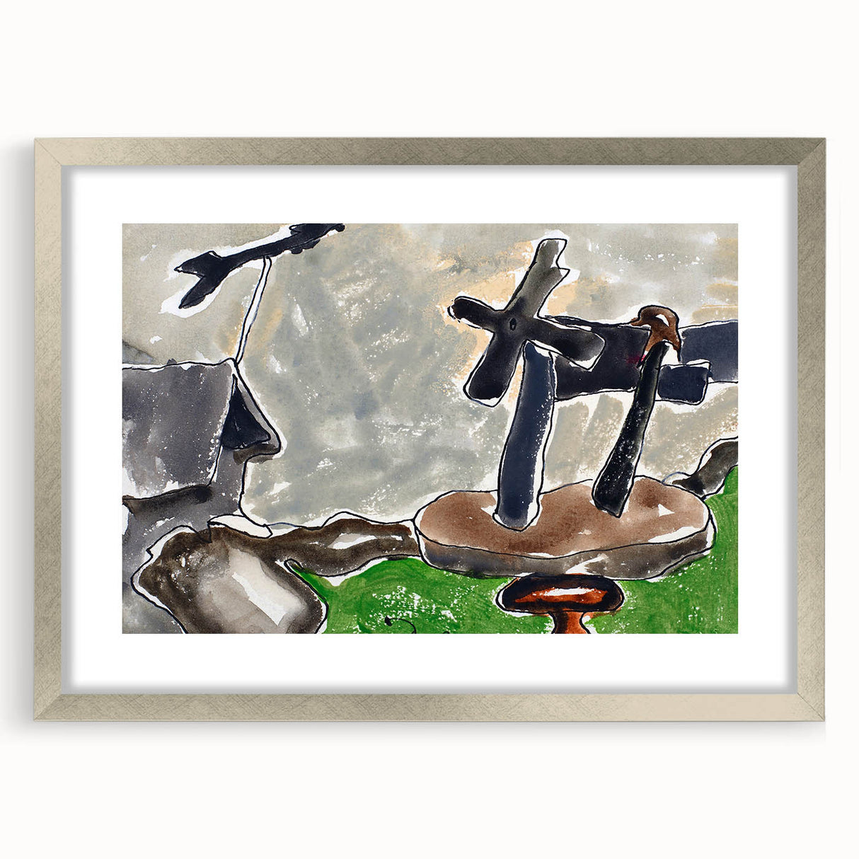 Modern Abstract Landscape - Art Print of Weather Vane by Arthur Dove