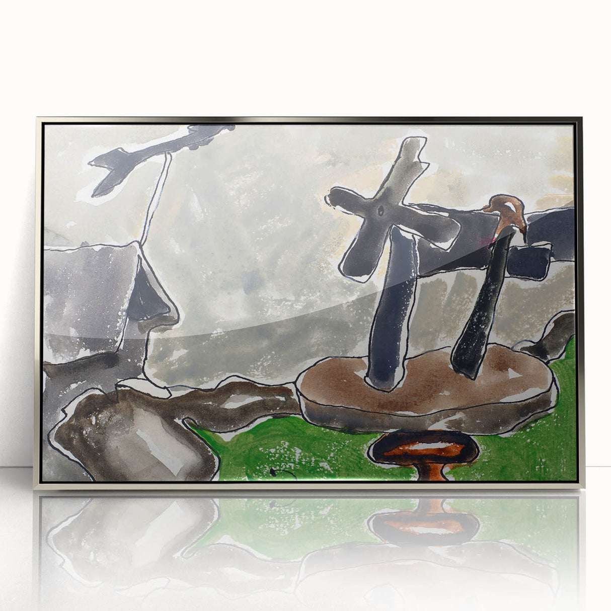 Modern Abstract Landscape - Art Print of Weather Vane by Arthur Dove