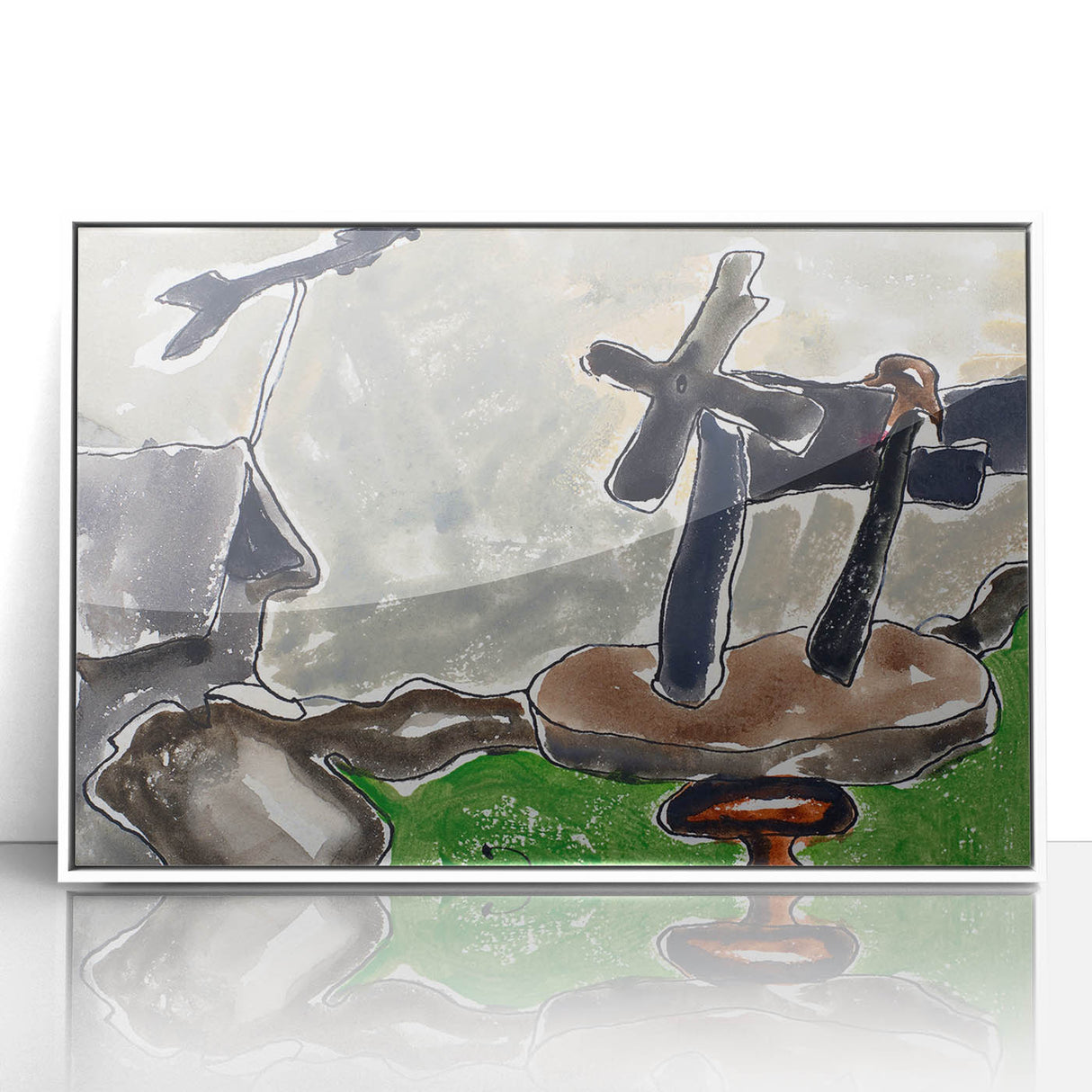 Modern Abstract Landscape - Art Print of Weather Vane by Arthur Dove