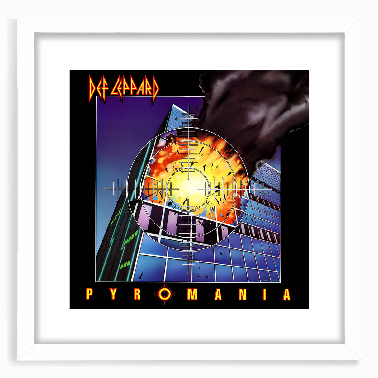 Retro Wall Art – Def Leppard Pyromania Album Canvas Print