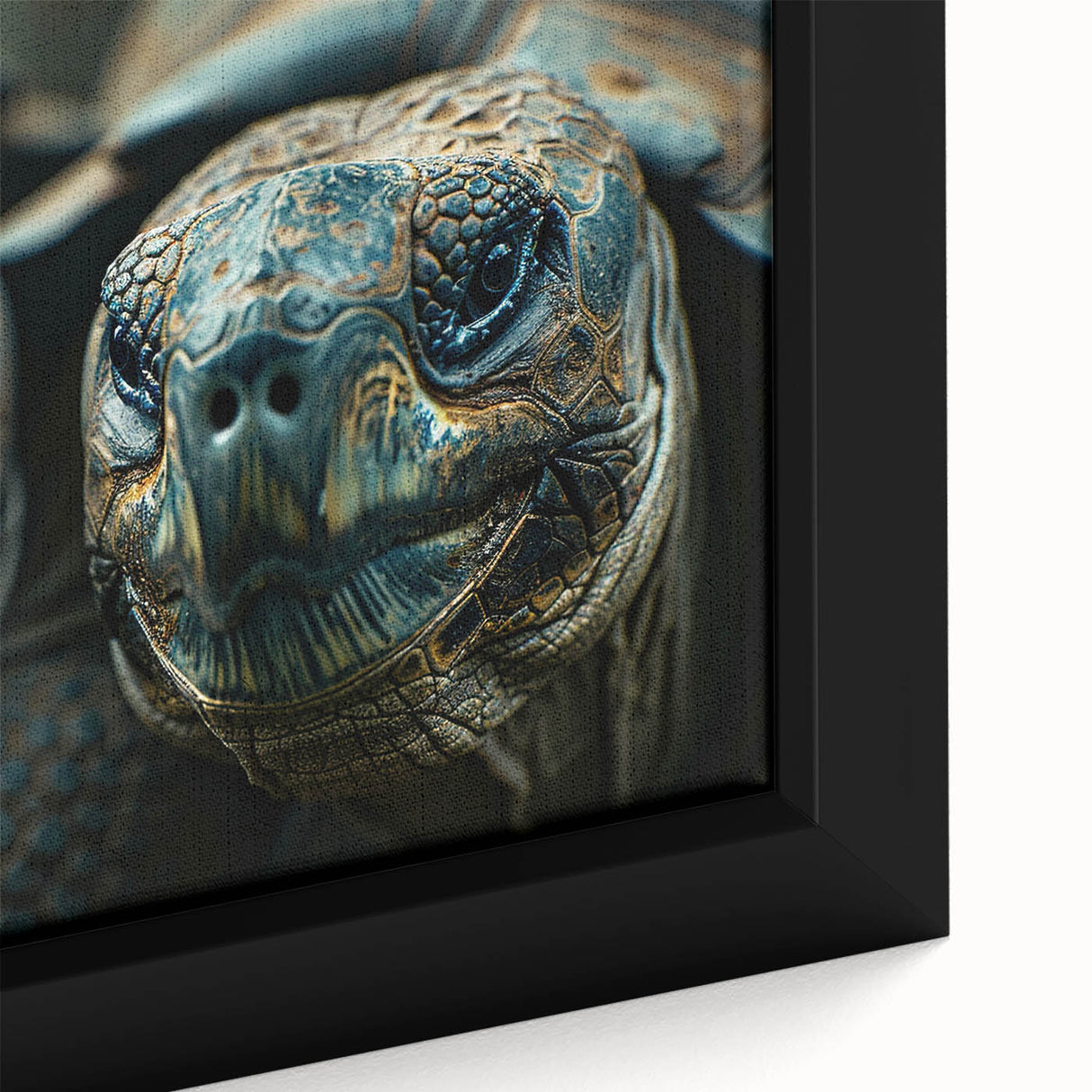 Extra large framed canvas featuring a textured, colorful Seychelles scenery, ideal for living room decor.