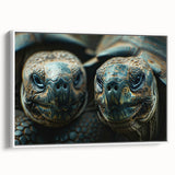 Framed canvas of vintage poster art featuring colorful Seychelles scenery, ideal for living room decor.