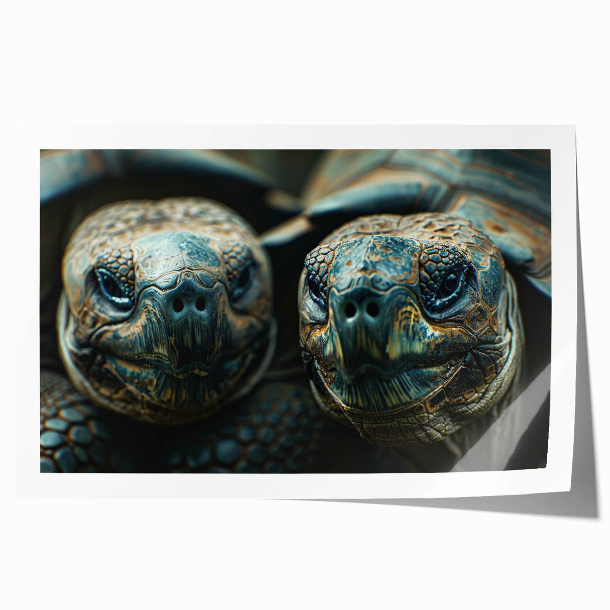 Extra large rolled print of Seychelles scenery with vibrant green and blue tones, ideal for dining room wall art.