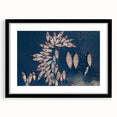 Extra large abstract art print featuring vibrant, colorful textures, ideal for living room decor, framed with a black mat.