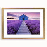 Textured abstract art print of Perth skyline in muted gold and blue tones on a framed canvas, ideal for bedroom art.