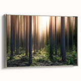 Landscape painting of a European town with vibrant colors on framed canvas, ideal for living room decor.
