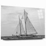 Acrylic print of a large abstract depiction of Barcelona's skyline in soft pastel shades.