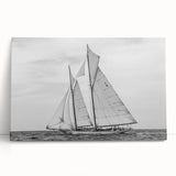Large black and white stretched canvas of Barcelona scenery, ideal for kitchen wall art.