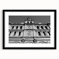 Extra large abstract art print of Madrid with vibrant, colorful textures on a black framed canvas.