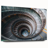 Large abstract depiction of the Vatican on acrylic glass, using muted earth tones, suitable for bedroom or dining room art.