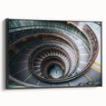 Black and white framed canvas of the Vatican landscape, ideal for bedroom wall art with a vintage poster art style.