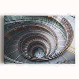 Black and white large art print of the Vatican on stretched canvas, ideal for kitchen wall art.