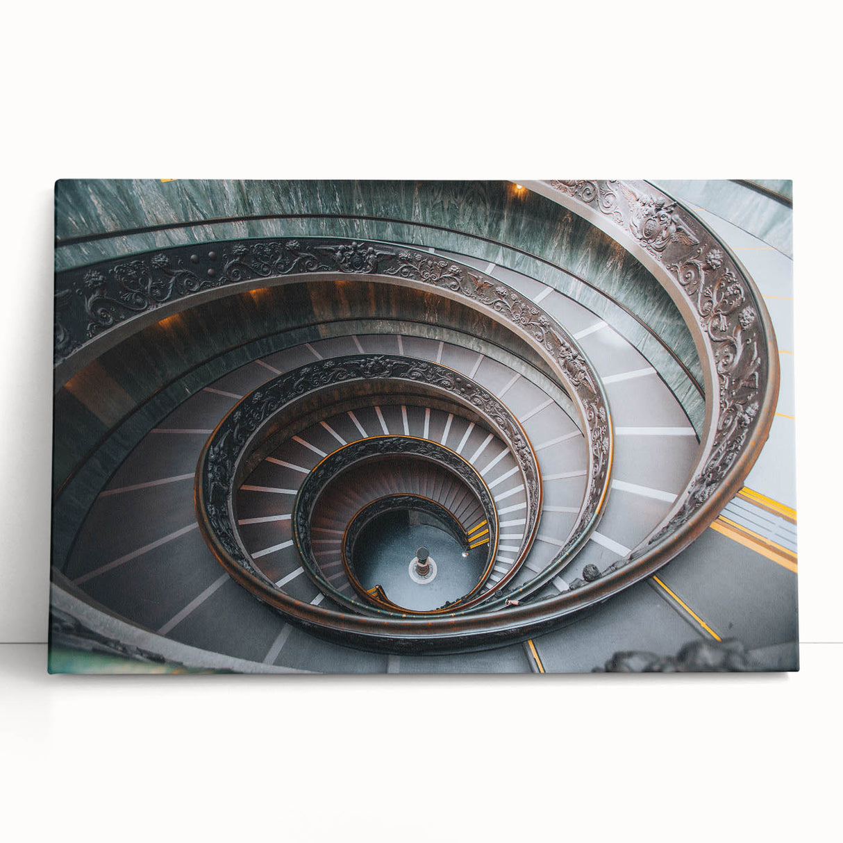 Black and white photo of the Vatican on stretched canvas, ideal for kitchen wall art or bedroom ambiance.