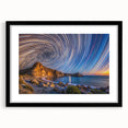 Extra large abstract art print of Baja California scenery in vibrant colors on a textured canvas, framed in black.