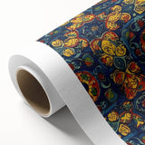 Art deco poster of Oaxaca, Mexico scenery on rolled canvas, featuring pastel shades, ideal for nursery wall art.