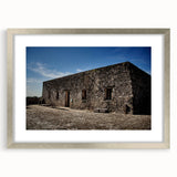 Textured abstract art print of Quintana Roo scenery in muted earth tones on a framed canvas, ideal for bedroom art.