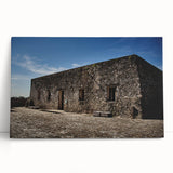 Black and white stretched canvas of Quintana Roo scenery, ideal for kitchen wall art or bedroom decor.