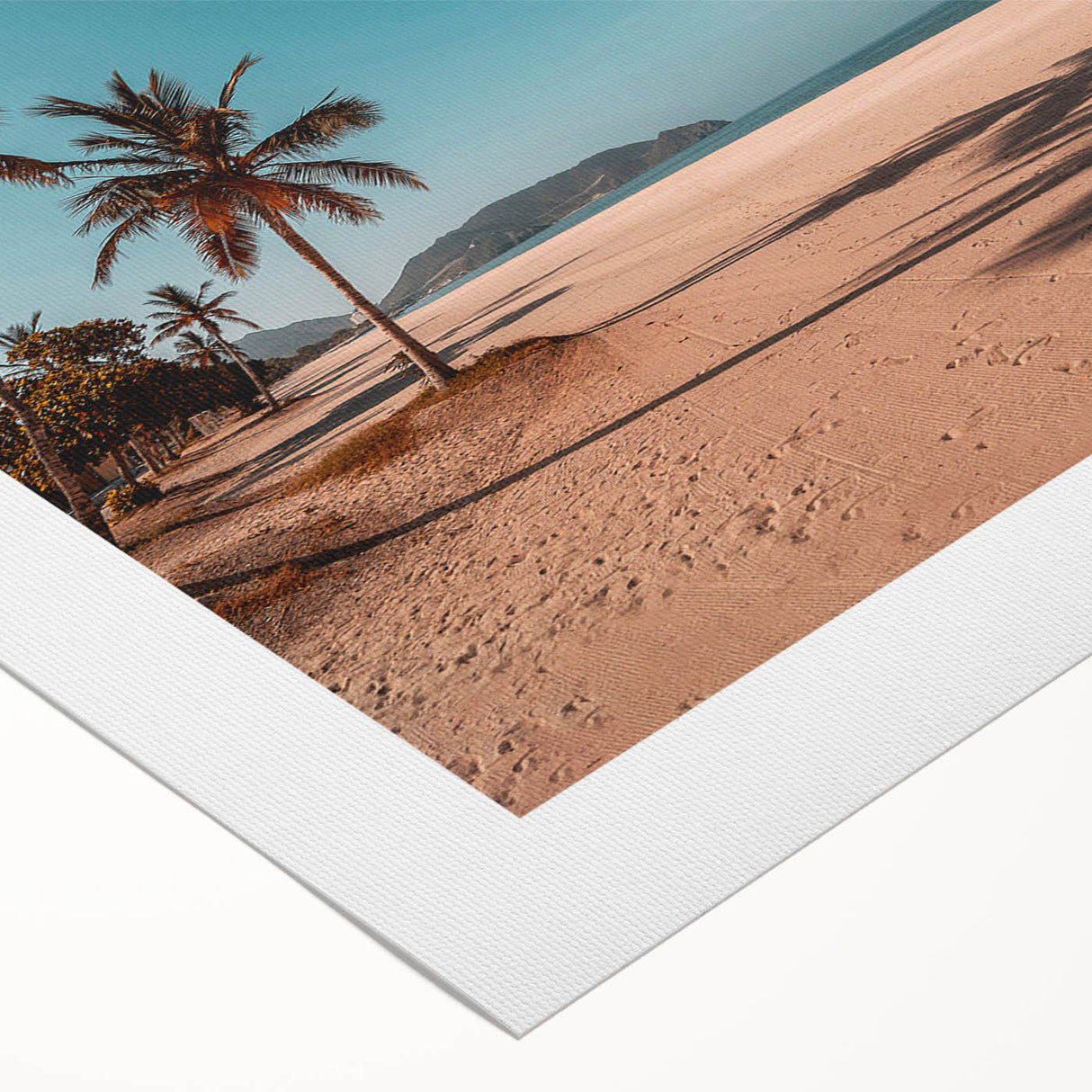 Art deco poster featuring a scenic Oman landscape on rolled canvas, ideal for dining room wall art.