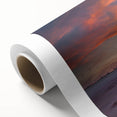 Art deco poster of Auckland skyline in pastel shades on rolled canvas, ideal for nursery wall art.