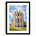 Extra large abstract art print of colorful, textured scenery in Canterbury, New Zealand, framed with a black mat.