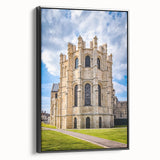 Black and white landscape art of Canterbury, New Zealand on framed canvas, suitable for bedroom wall decor.