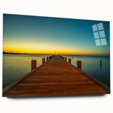 Large abstract wall art depicting Alabama scenery in muted earth tones on acrylic glass.