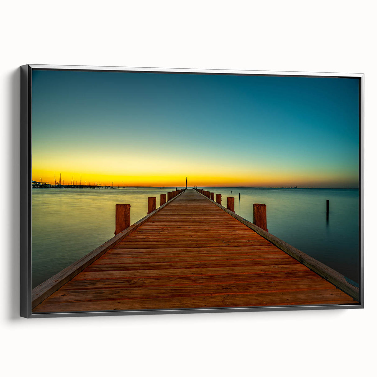 Black and white framed canvas featuring a vintage-style Alabama landscape, ideal for bedroom wall art.