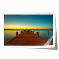 Extra large wall art depicting Alabama scenery in vibrant green and blue tones on rolled canvas.