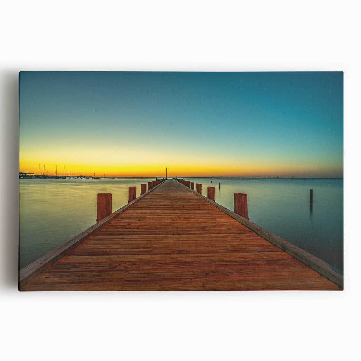 Large black and white photo of Alabama scenery on stretched canvas, suitable for kitchen wall art.