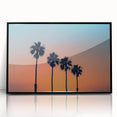 Large abstract wall art depicting San Diego scenery in muted earth tones on a framed acrylic.